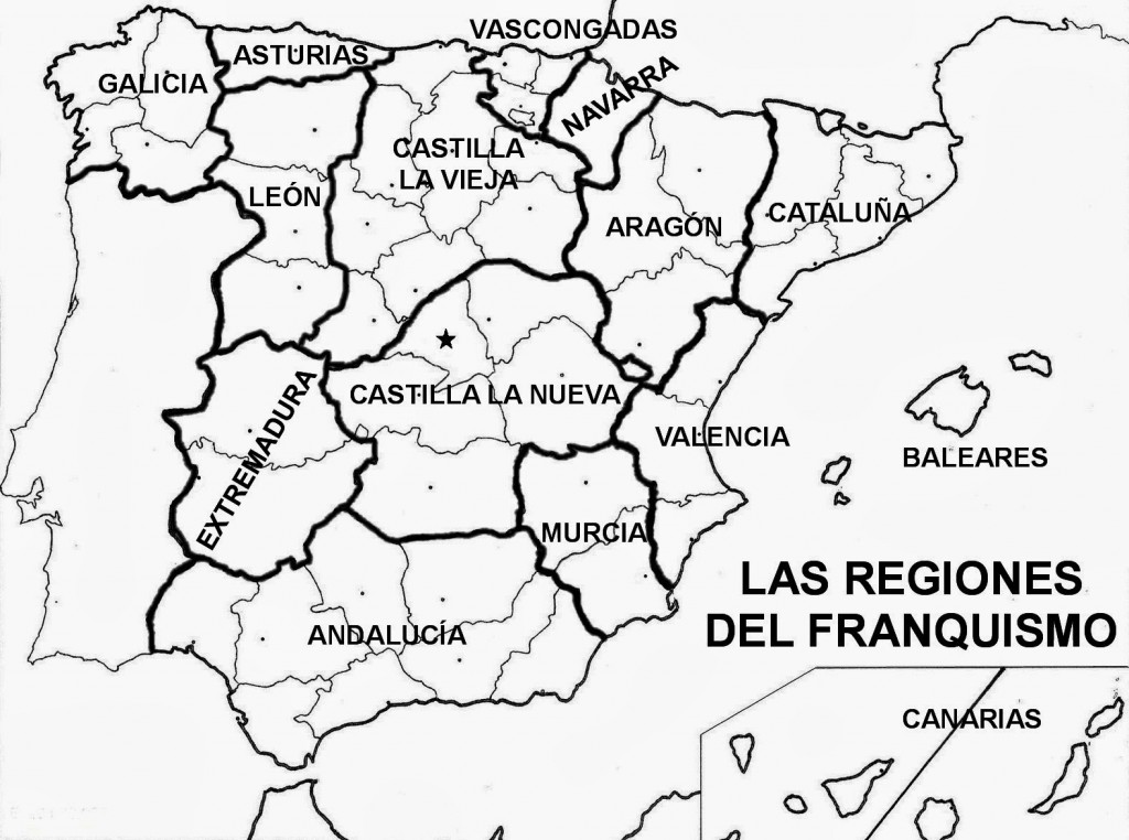 Regiones del franquismo en España